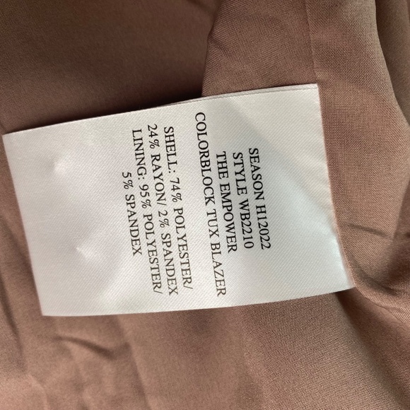 WILDFANG The Empower Colorblock Suit Tux Blazer & Slim Crop Pant Orchid Black - Picture 9 of 16